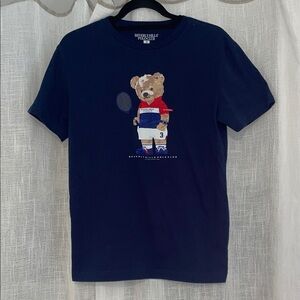 Navy Bear Graphic T-Shirt